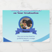 Graduation Bottle Labels | Class of 2026 Sparkling Wijnetiket (Enkel label)
