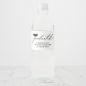 Graduation bottle labels waterfles etiket (Voorkant)