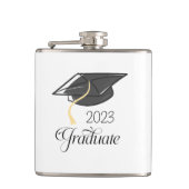 Graduation Cap Afstuderen Jaar Afstuderen Gift Heupfles (Voorkant)