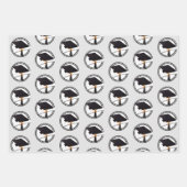 Graduation Cap and Diploma Afstuderen Inpakpapier Vel (Voorkant 3)