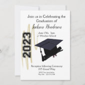 Graduation Cap and Diploma Invitation Class 2023 Kaart (Voorkant)