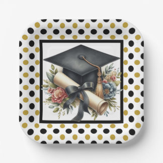 Graduation Cap And Diploma  Papieren Bordje