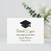 Graduation Cap bedankt dat je naar mijn partij ben (Staand voorkant)