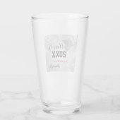 Graduation Cap, Class Year 20XX party Silver Glas (Achterkant)