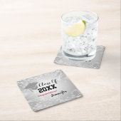 Graduation Cap, Class Year 20XX party Silver Kartonnen Onderzetters (Insitu)