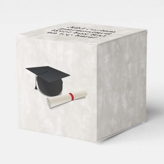 Graduation Cap Diploma  Bedankdoosjes (Voorkant Zijde)