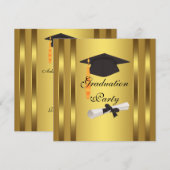 Graduation Cap Diploma Graduation Party Kaart (Voorkant / Achterkant)