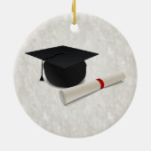 Graduation Cap Diploma  Keramisch Ornament (Achterkant)