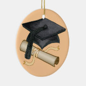 Graduation Cap Diploma Keramisch Ornament (Rechts)