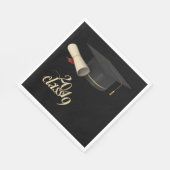 Graduation Cap, Diploma, Klasse 2019 Servet (Hoek)