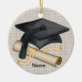 Graduation Cap Diploma Ornament (Voorkant)