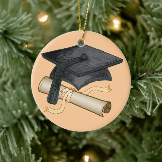 Graduation Cap Diploma ornament (Boom)