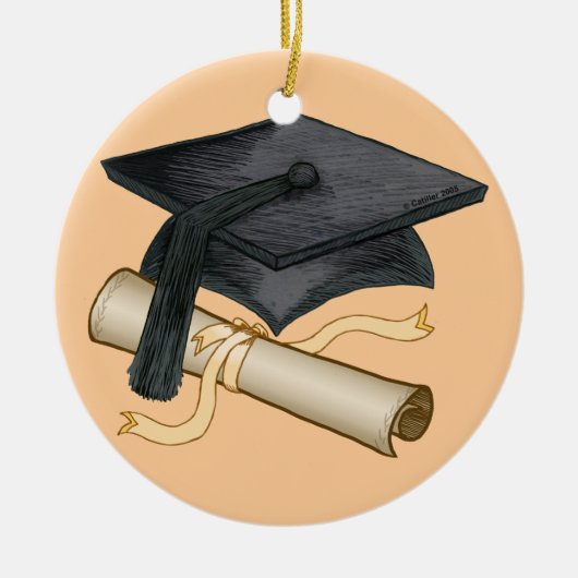 Graduation Cap Diploma ornament (Voorkant)