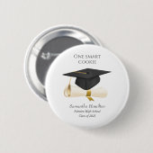 Graduation Cap Diploma Personalized Button (Voorkant /achterkant)