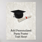 Graduation Cap Diploma  Poster (Voorkant)