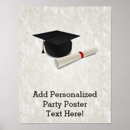 Graduation Cap Diploma  Poster