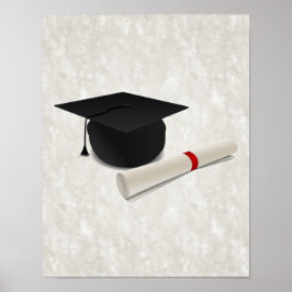 Graduation Cap Diploma  Poster