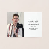 Graduation Cap Diploma Script Foto Folie Kaarten (Binnen)