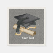 Graduation Cap Diploma Servet (Voorkant)