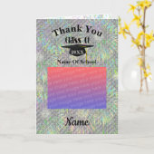 Graduation Cap Foto bedankt Kaart (Gele Bloem)