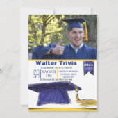 Graduation Cap foto uitnodiging (Voorkant)