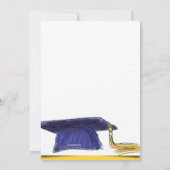 Graduation Cap foto uitnodiging (Achterkant)