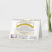 Graduation Cap Gold Glitter Papier Pet / Kaart Pri (Achterkant)