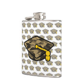  Graduation Cap Khaki Camo Heupfles (Links)