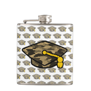  Graduation Cap Khaki Camo Heupfles