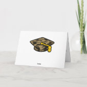 Graduation Cap Khaki Camo Kaart (Achterkant)