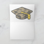 Graduation Cap Khaki Camo Kaart (Binnen)