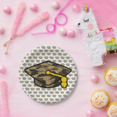 Graduation Cap Khaki Camo Papieren Bordje (Feest)