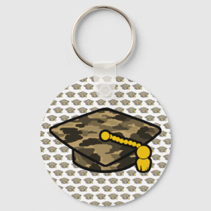 Graduation Cap Khaki Camo Sleutelhanger
