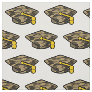 Graduation Cap Khaki Camo Stof