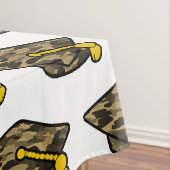 Graduation Cap Khaki Camo Tafelkleed (Voorbeeld)