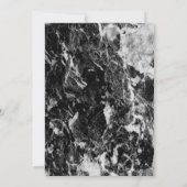 Graduation Cap Marble Black Graduation Party Kaart (Achterkant)