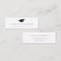 Graduation Cap Modern Eenvoudig Paarse Oproep