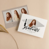 Graduation Cap Modern Minimalist 4 foto's Verticaa Kaart
