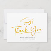 Graduation Cap Script Class of 2025 Bedankkaart (Voorkant)