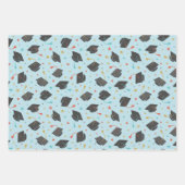 Graduation Cap, Tassel en Confetti Inpakpapier Vel (Voorkant 2)