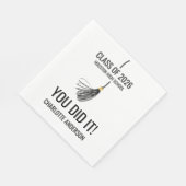 Graduation Cap Tassel Paper Servet (Hoek)