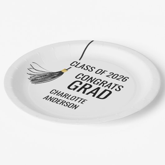 Graduation Cap Tassel  Papieren Bordje (Gekanteld)