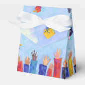 Graduation Cap Toss Dank u Bedankdoosjes (Voorkant Zijde)