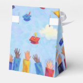 Graduation Cap Toss Dank u Bedankdoosjes (Achterkant)