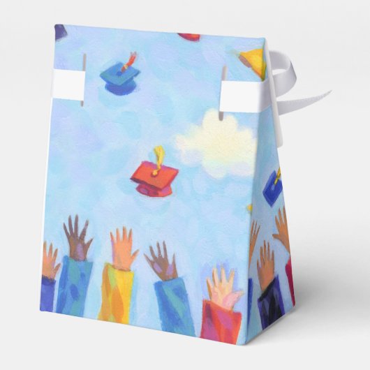 Graduation Cap Toss Dank u Bedankdoosjes (Achterkant)