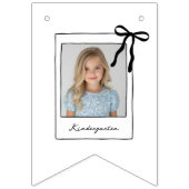 Graduation Cap with Bow School Years Photo Vlaggetjes (Tweede vlag)