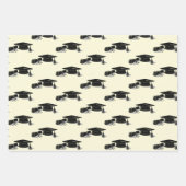 Graduation Caps-Afstuderen Inpakpapier Vel (Voorkant 3)