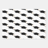 Graduation Caps-Afstuderen Inpakpapier Vel (Voorkant)