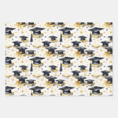 Graduation Caps and Diplomas Grad Celebration Inpakpapier Vel (Voorkant 2)