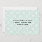 Graduation Caps Photo Thank You Message Cards Kaart (Achterkant)